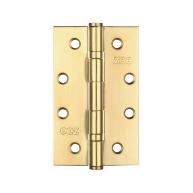 Click Here To Enlarge This Photo Of ZHSS63PVD - Zoo Hardware Slim Knuckle Bearing Hinges 102 x 63 x 2.5mm PVD Stainless Brass