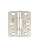 ZHSS7667RS - Zoo Hardware Grade 11 CE Fire Rated Ball Bearing Hinges (Radius) 76 x 67 x 2.5mm - Satin Stainless Steel