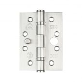 ZHSSDB243S - Zoo Hardware Grade 13 CE Fire Rated (Dog Bolt) Ball Bearing Hinges (Square) 102 x 76 x 3mm Satin Stainless Steel