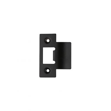 Click Here To Enlarge This Photo Of ZLAP06PCB - Zoo Hardware Spare Extended Tongue Strikes to suit the ZTLKA Tubular Latches - Powder Coated Black