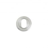 ZPS003SS - Zoo Hardware Oval Profile Escutcheon (50mm dia) Satin Stainless Steel