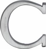 C1565 2 C-SC Heritage Brass Alphabet C Pin Fix 51mm (2") Satin Chrome Finish
