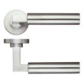 ZPS110SS - Zoo Hardware Orion Lever on Round Rose (Grade 304) Satin Stainless Steel