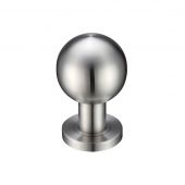 ZPS200SS - Zoo Hardware Ball Mortice Knobs (Unsprung) 50mm rose dia Satin Stainless Steel