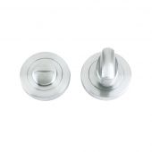 ZPZ004SC - Zoo Hardware Stanza Turn and Release (50mm dia) Satin Chrome (Designer Range)