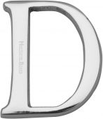 C1565 2 D-PC Heritage Brass Alphabet D Pin Fix 51mm (2") Polished Chrome Finish