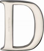 C1565 2 D-PNF Heritage Brass Alphabet D Pin Fix 51mm (2") Polished Nickel Finish