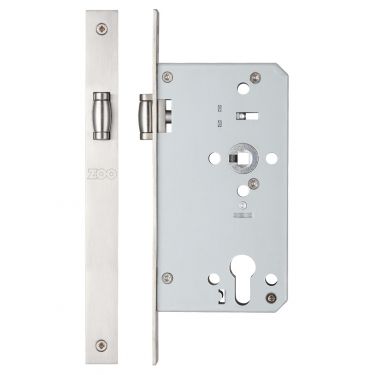 Click Here To Enlarge This Photo Of ZRD0060LSS - Zoo Hardware Roller Din Latch - 60mm Backset (Square) Satin Stainless Steel