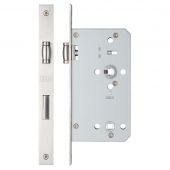 ZRD7860SS - Zoo Hardware Roller Din Bathroom Lock - 78mm c/c - 60mm Backset (Square) Satin Stainless Steel