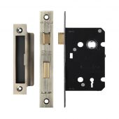 ZSC364FB - Zoo Hardware 3 Lever Sashlock 64mm (45mm Backset) Florentine Bronze