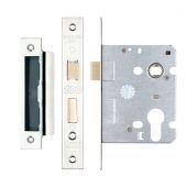 ZSC76EPPS - Zoo Hardware Euro Profile Sashlock 76mm (57mm Backset) Polished Stainless