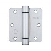 ZSHPSC - Zoo Hardware Single Action Spring Hinge Pack (Radius) - 89 x 87 x 2mm - Satin Chrome (Contains 2 Sprung and 1 Unsprung Hinge)