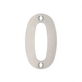 ZSN00ASS - Zoo Hardware Numeral (No 0) 75mm Satin Stainless Steel