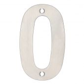 ZSN00BSS - Zoo Hardware Numeral (No 0) 102mm Satin Stainless Steel