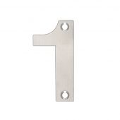ZSN01ASS - Zoo Hardware Numeral (No 1) 75mm Satin Stainless Steel