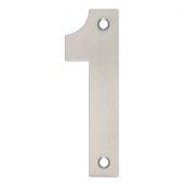 ZSN01BSS - Zoo Hardware Numeral (No 1) 102mm Satin Stainless Steel
