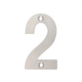 ZSN02ASS - Zoo Hardware Numeral (No 2) 75mm Satin Stainless Steel