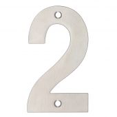 ZSN02BSS - Zoo Hardware Numeral (No 2) 102mm Satin Stainless Steel
