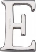 C1565 2 E-PC Heritage Brass Alphabet E Pin Fix 51mm (2") Polished Chrome Finish