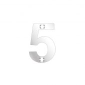 ZSN05PS - Zoo Hardware Numeral (No 5) 50mm Polished Stainless