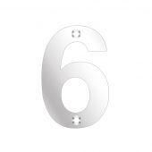 ZSN06APS - Zoo Hardware Numeral (No 6 & 9) 75mm Polished Stainless