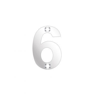 Click Here To Enlarge This Photo Of ZSN06PS - Zoo Hardware Numeral (No 6 & 9) 50mm Polished Stainless
