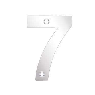 Click Here To Enlarge This Photo Of ZSN07APS - Zoo Hardware Numeral (No 7) 75mm Polished Stainless