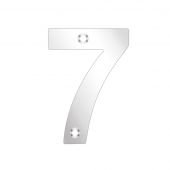 ZSN07APS - Zoo Hardware Numeral (No 7) 75mm Polished Stainless