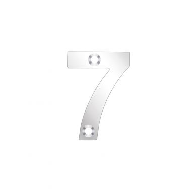 Click Here To Enlarge This Photo Of ZSN07PS - Zoo Hardware Numeral (No 7) 50mm Polished Stainless
