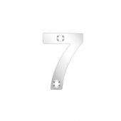 ZSN07PS - Zoo Hardware Numeral (No 7) 50mm Polished Stainless