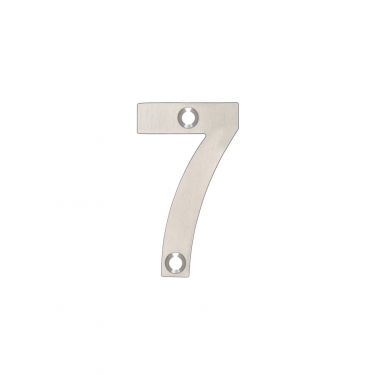 Click Here To Enlarge This Photo Of ZSN07SS - Zoo Hardware Numeral (No 7) 50mm Satin Stainless Steel
