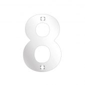 ZSN08APS - Zoo Hardware Numeral (No 8) 75mm Polished Stainless