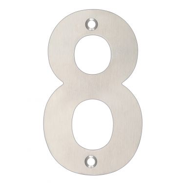 Click Here To Enlarge This Photo Of ZSN08BSS - Zoo Hardware Numeral (No 8) 102mm Satin Stainless Steel