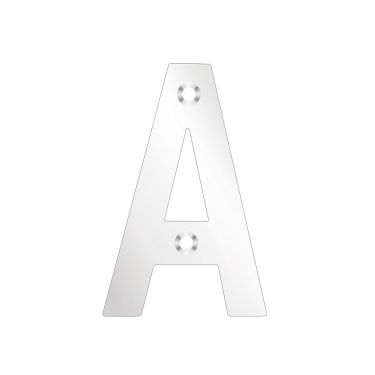 Click Here To Enlarge This Photo Of ZSNAPS75 - Zoo Hardware Letter (A) 75mm Polished Stainless
