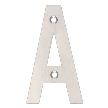 Click Here To Enlarge This Photo Of ZSNASS - Zoo Hardware Letter (A) 102mm Satin Stainless Steel