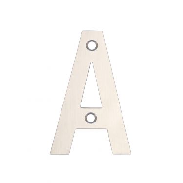 Click Here To Enlarge This Photo Of ZSNASS75 - Zoo Hardware Letter (A) 75mm Satin Stainless Steel
