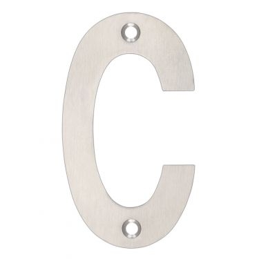 Click Here To Enlarge This Photo Of ZSNCSS - Zoo Hardware Letter (C) 102mm Satin Stainless Steel