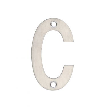 Click Here To Enlarge This Photo Of ZSNCSS75 - Zoo Hardware Letter (C) 75mm Satin Stainless Steel