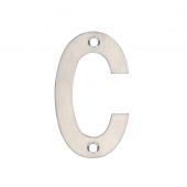 ZSNCSS75 - Zoo Hardware Letter (C) 75mm Satin Stainless Steel