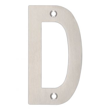 Click Here To Enlarge This Photo Of ZSNDSS - Zoo Hardware Letter (D) 102mm Satin Stainless Steel