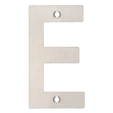 Click Here To Enlarge This Photo Of ZSNESS - Zoo Hardware Letter (E) 102mm Satin Stainless Steel