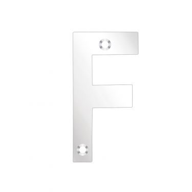 Click Here To Enlarge This Photo Of ZSNFPS75 - Zoo Hardware Letter (F) 75mm Polished Stainless