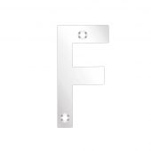 ZSNFPS75 - Zoo Hardware Letter (F) 75mm Polished Stainless