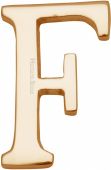 C1565 2 F-PB Heritage Brass Alphabet F Pin Fix 51mm (2") Polished Brass Finish