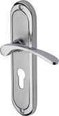 AMB6248-AP Heritage Brass Door Handle For Euro Profile Plate Ambassador Design Apollo Finish