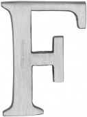 C1565 2 F-SC Heritage Brass Alphabet F Pin Fix 51mm (2") Satin Chrome Finish