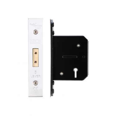 Click Here To Enlarge This Photo Of ZUKD564SS - Zoo Hardware Architectural Heavy Duty 5 Lever Deadlock 64mm (45mm backset) Satin Stainless Steel