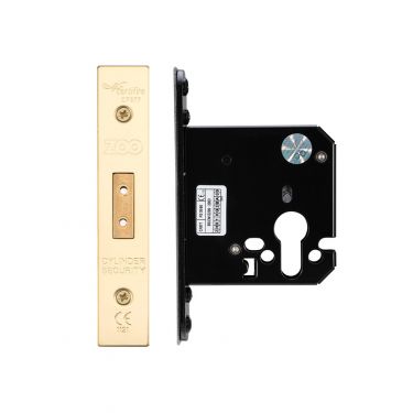 Click Here To Enlarge This Photo Of ZUKD76EPPVD - Zoo Hardware Architectural Heavy Duty Euro Profile Deadlock 76mm (57mm backset) PVD Stainless Brass