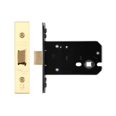 Click Here To Enlarge This Photo Of ZUKF102PVD - Zoo Hardware Architectural Heavy Duty Flat latch 102mm (82mm backset) PVD Stainless Brass