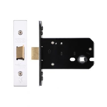 Click Here To Enlarge This Photo Of ZUKF102SS - Zoo Hardware Architectural Heavy Duty Flat latch 102mm (82mm backset) Satin Stainless Steel